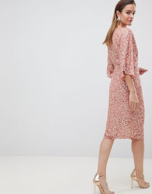 asos grey lace dress