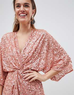 sequin kimono asos