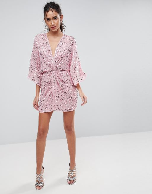 Asos scattered hot sale sequin dress