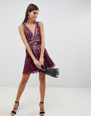 asos scattered sequin dress