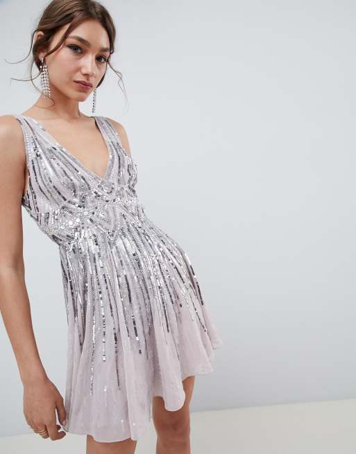 Asos scattered cheap sequin dress