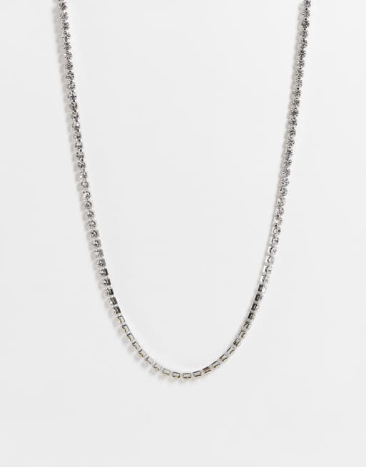 ASOS DESIGN - Schakelketting met strass