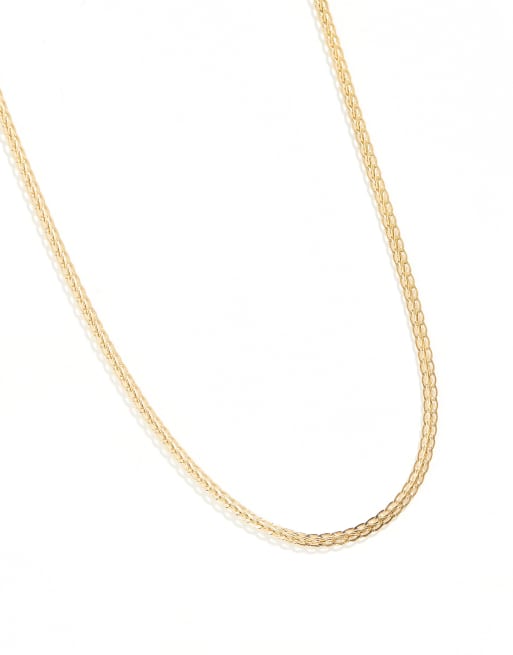 ASOS DESIGN - Schakelketting van waterbestendig roestvrij staal in goud  , 3 van 3