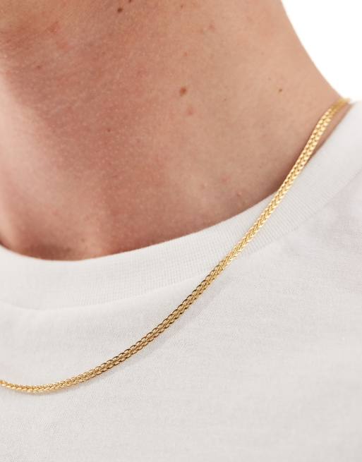 ASOS DESIGN - Schakelketting van waterbestendig roestvrij staal in goudkleur , 4 van 4
