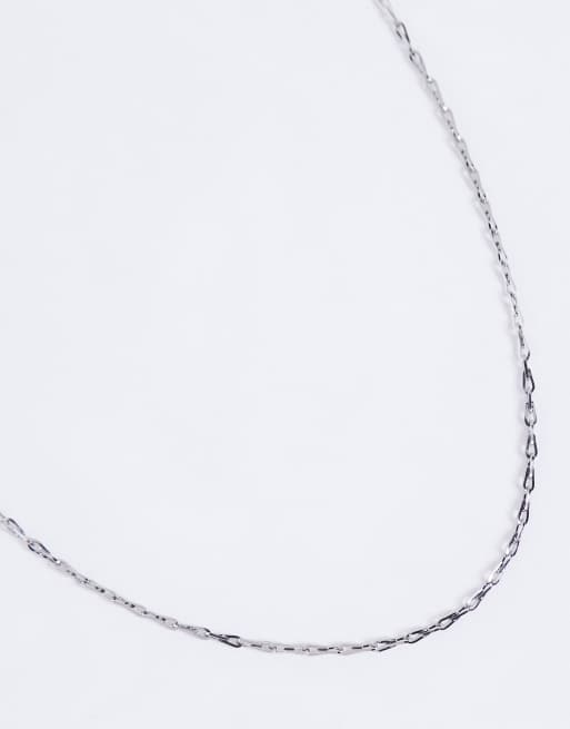 ASOS DESIGN - Schakelketting van waterbestendig roestvrij staal in zilver  , 2 van 3