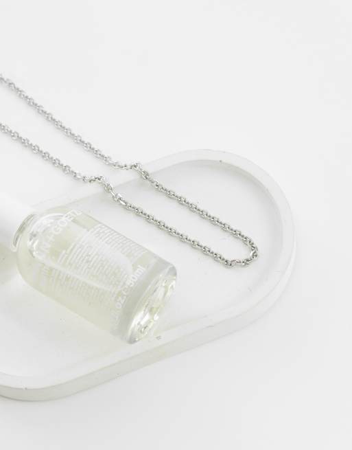 ASOS DESIGN - Schakelketting van waterbestendig roestvrij staal in zilver, 2 van 4