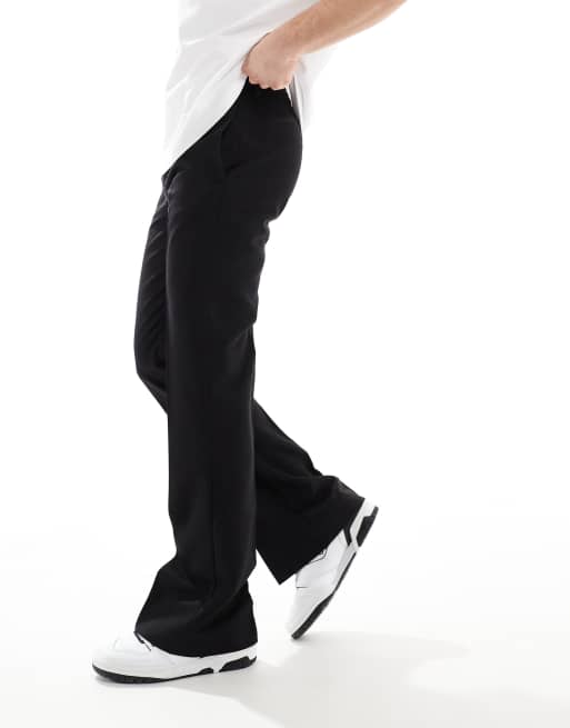ASOS DESIGN – Schicke Schlaghose in Schwarz, 5 von 5