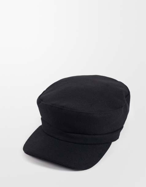 ASOS DESIGN Schiebermütze aus Wolle in Schwarz - view 1
