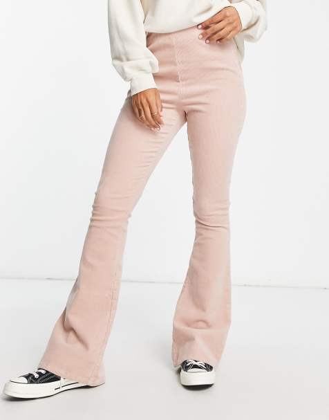 ASOS DESIGN – Schlaghose aus Cord in Blush - view 1