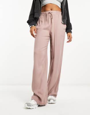 ASOS DESIGN - Schlupfhose in Nerzbraun-Rosa