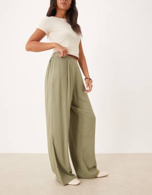 ASOS DESIGN - Schlupfhose in Olivgrün