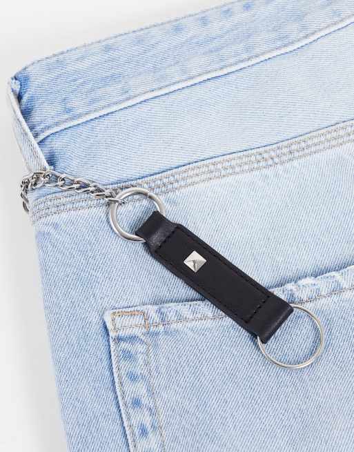 ASOS DESIGN – Schlüsselring mit Kettendesign und Clip