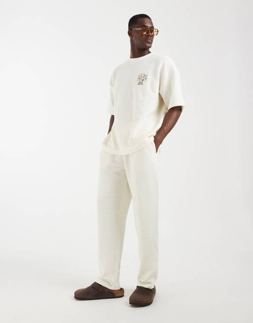 ASOS DESIGN – Strukturiertes Set in Cremeweiß, 3 von 3