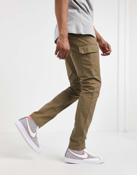 ASOS DESIGN – Schmal geschnittene Cargohose in Braun - view 1