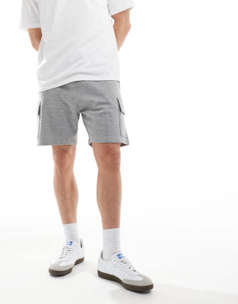 ASOS DESIGN – Schmal geschnittene Cargoshorts in Grau - view 1