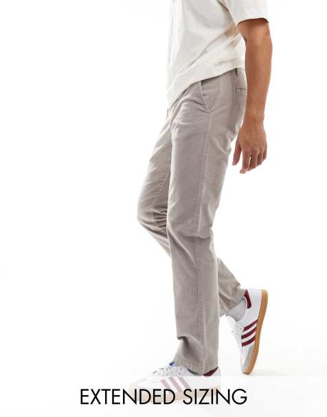 ASOS DESIGN – Schmal geschnittene Cordhose in Grau - view 1