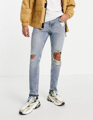 patched jeans asos