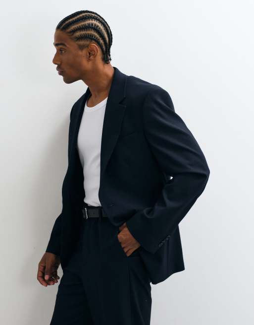 ASOS DESIGN – Schmal geschnittener Anzugblazer in Marineblau, 2 von 5