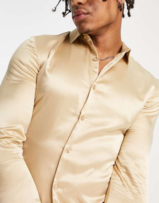 asos mens silk shirt