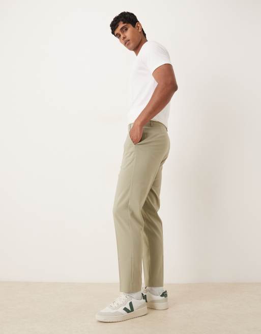 ASOS DESIGN – Schmal zulaufende Anzughose in Hellgrün, 3 von 5