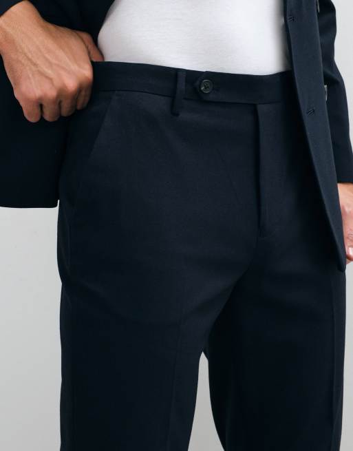 ASOS DESIGN – Schmal zulaufende Anzughose in Marineblau, 2 von 5