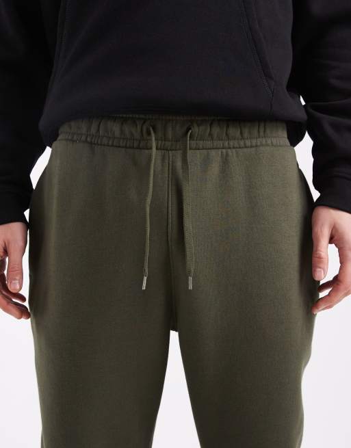 ASOS DESIGN – Schmal zulaufende Basic-Jogginghose in Grün , 5 von 5