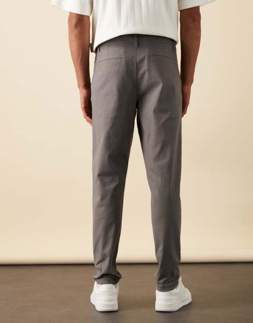 ASOS DESIGN – Schmal zulaufende Chinohose in Grau, 5 von 6