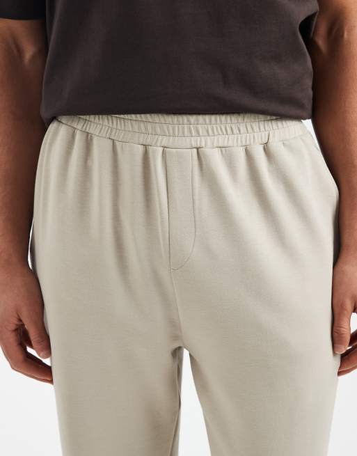 ASOS DESIGN – Schmal zulaufende Hose in Beige, Kombiteil, 4 von 5