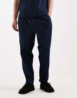 Schmal zulaufende Hose in Marineblau, Kombiteil Marineblau XS