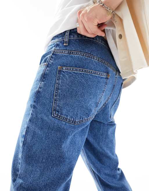 ASOS DESIGN – Schmal zulaufende Jeans in mittelblauer Waschung , 5 von 5