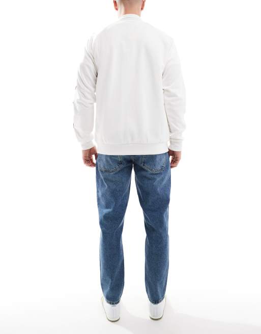 ASOS DESIGN – Schmal zulaufende Jeans in verwaschenem, getöntem Dunkelblau , 3 von 5