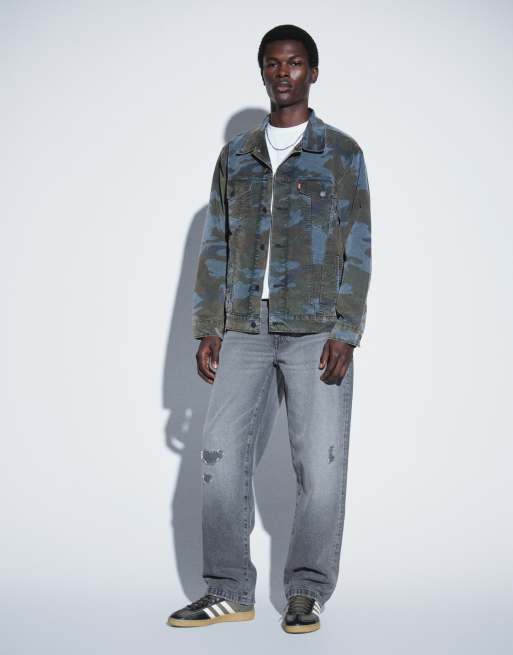 ASOS DESIGN schmal zulaufende Jeans in verwaschenem Grau mit Rissen, 2 von 9
