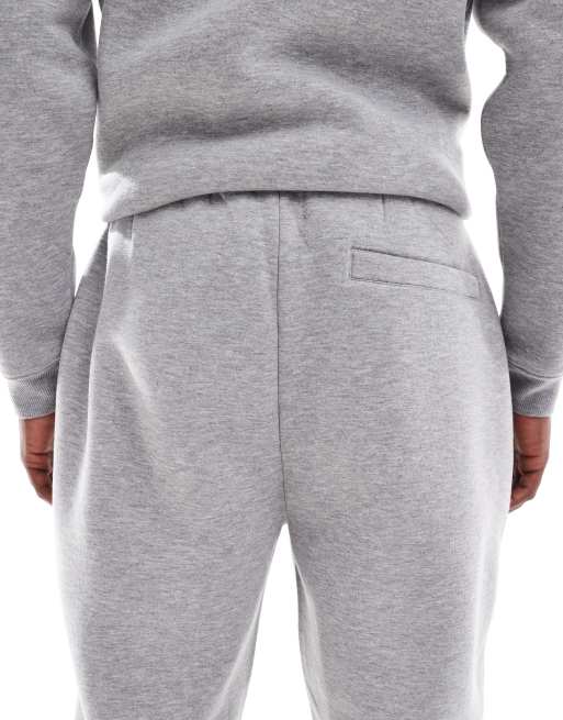 ASOS DESIGN – Schmal zulaufende Jogginghose in Hellgrau mit festem Saum, 5 von 5