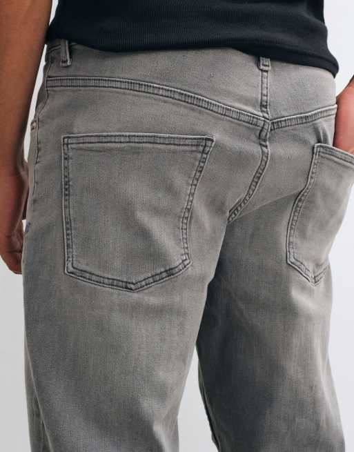 ASOS DESIGN – Schmal zulaufende Stretch-Jeans in Grau, 2 von 5