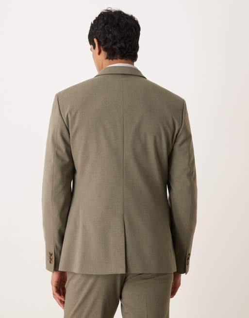 ASOS DESIGN – Schmale Anzugjacke in Khaki, 3 von 5