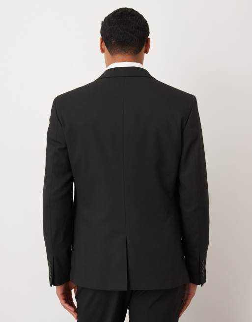 ASOS DESIGN – Schmale Anzugjacke in Schwarz, 3 von 5