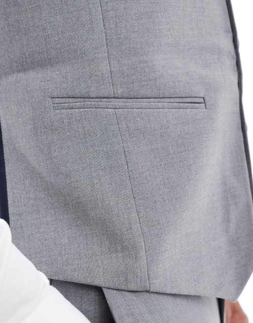ASOS DESIGN – Schmale Anzugweste in Grau, 3 von 5