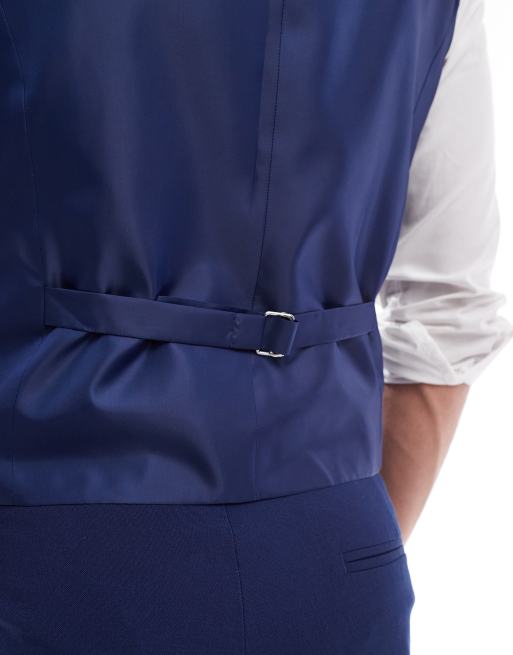 ASOS DESIGN – Schmale Anzugweste in Marineblau, 4 von 5