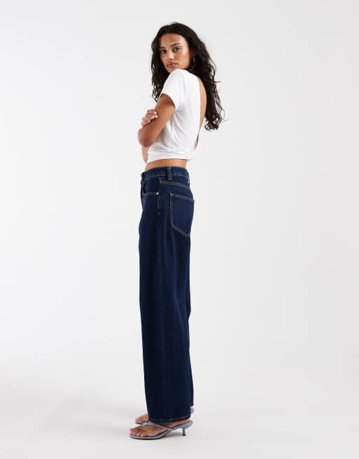 ASOS DESIGN – Schmale Barrel Leg Jeans in kräftiger Rinse-Waschung, 3 von 5
