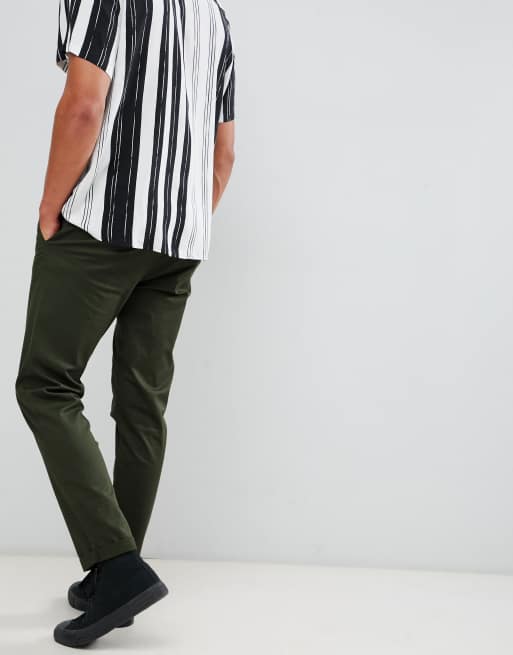 ASOS DESIGN – Schmale Chinos in Dunkelkhaki, 2 von 4