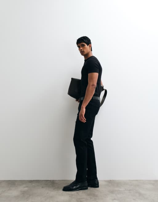 ASOS DESIGN – Schmale Stretch-Jeans in Schwarz , 3 von 5