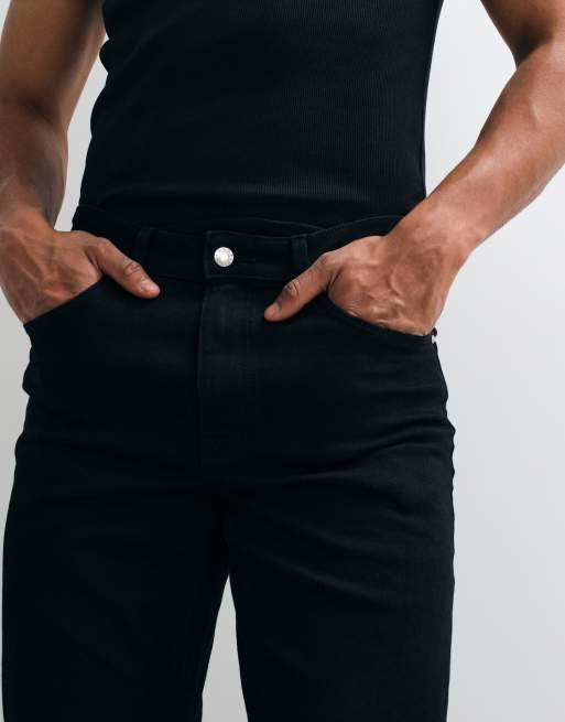 ASOS DESIGN – Schmale Stretch-Jeans in Schwarz , 4 von 5