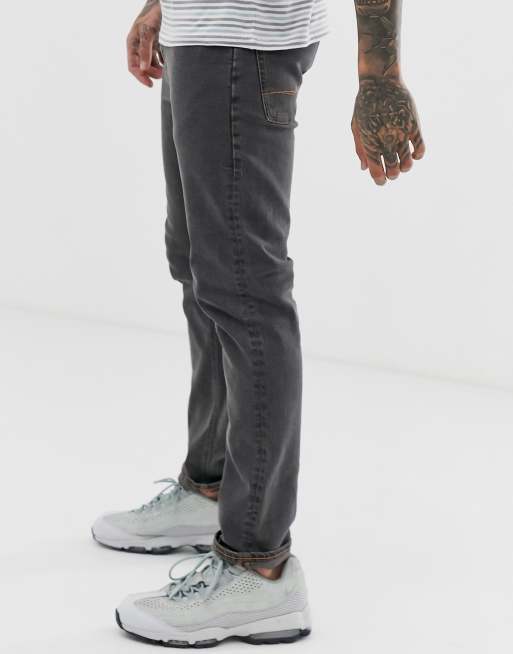 ASOS DESIGN – Schmale Stretch-Jeans in verwaschenem Schwarz, 2 von 4