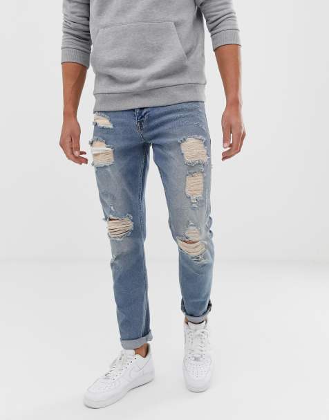 Zerrissene Jeans Ripped Jeans Herren Asos