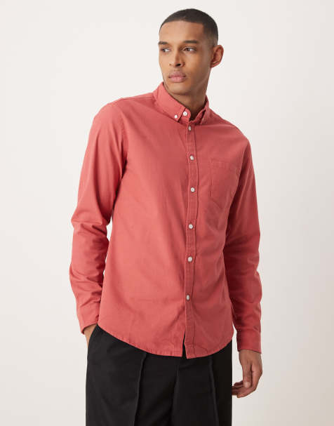 ASOS DESIGN – Schmales Oxford-Hemd in Rot - view 1