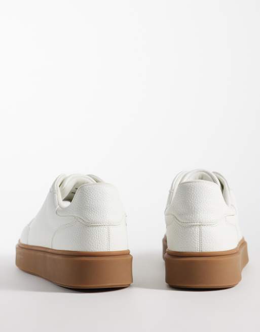 ASOS DESIGN – Schnürsneaker in Kieselweiß mit Gummisohle, 4 von 5