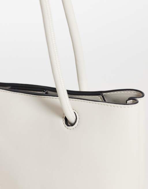 ASOS DESIGN – Schultertasche in Cremeweiß, 3 von 4