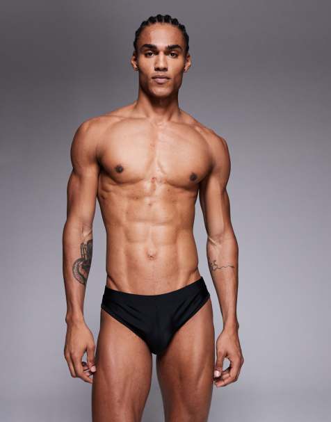 ASOS DESIGN – Schwarze Badehose - view 1