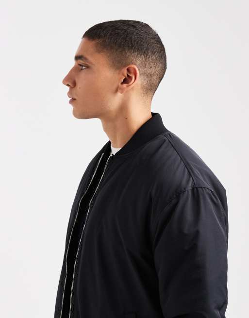 ASOS DESIGN – Schwarze Bomberjacke, 4 von 5