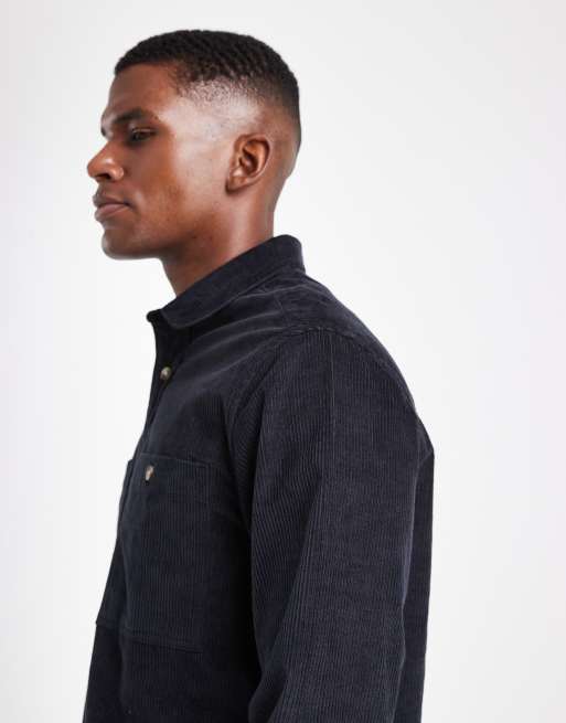 ASOS DESIGN – Schwarze Hemdjacke aus Cord, 4 von 5
